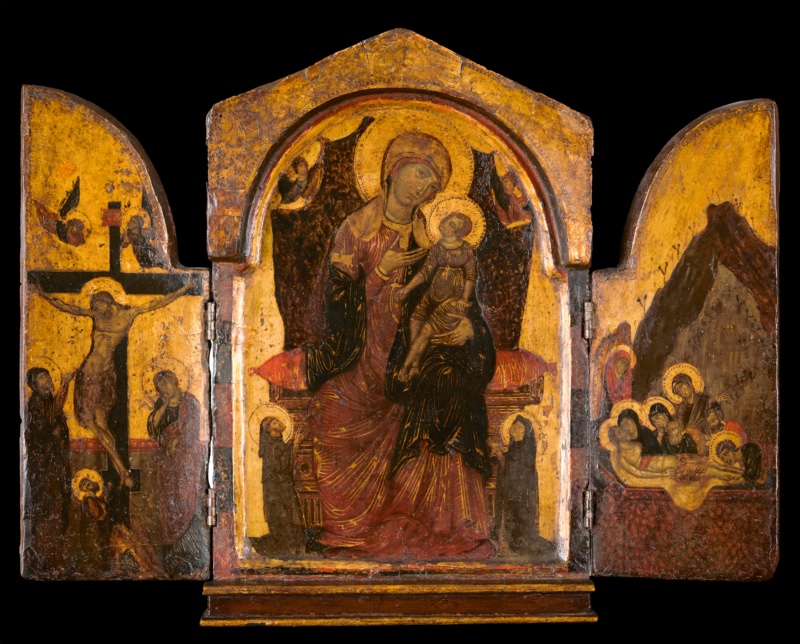 Trittico della Madonna col Bambino, Crocifissione e Deposizione